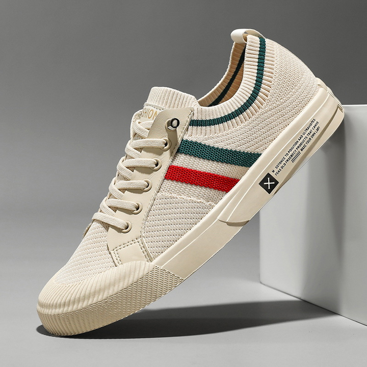 Baskets rayées casual pour homme | Valerio