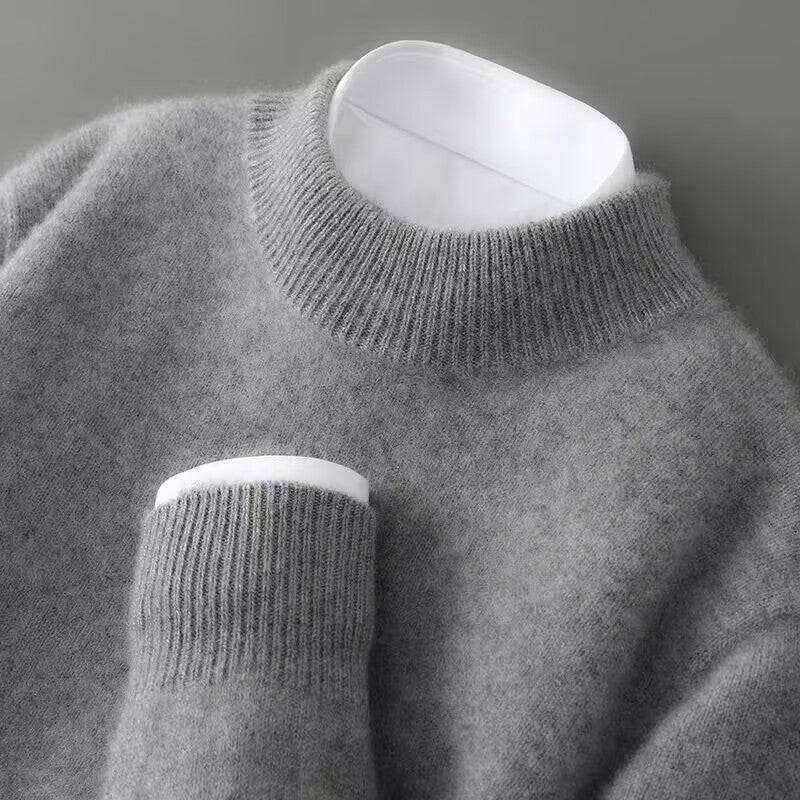Pull col montant à coupe intemporelle pour homme | Adrien