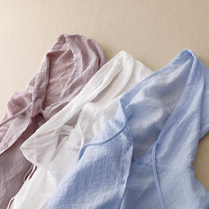 Blouse à capuche fluide pour femme | Virella