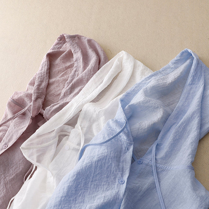 Blouse à capuche fluide pour femme | Virella