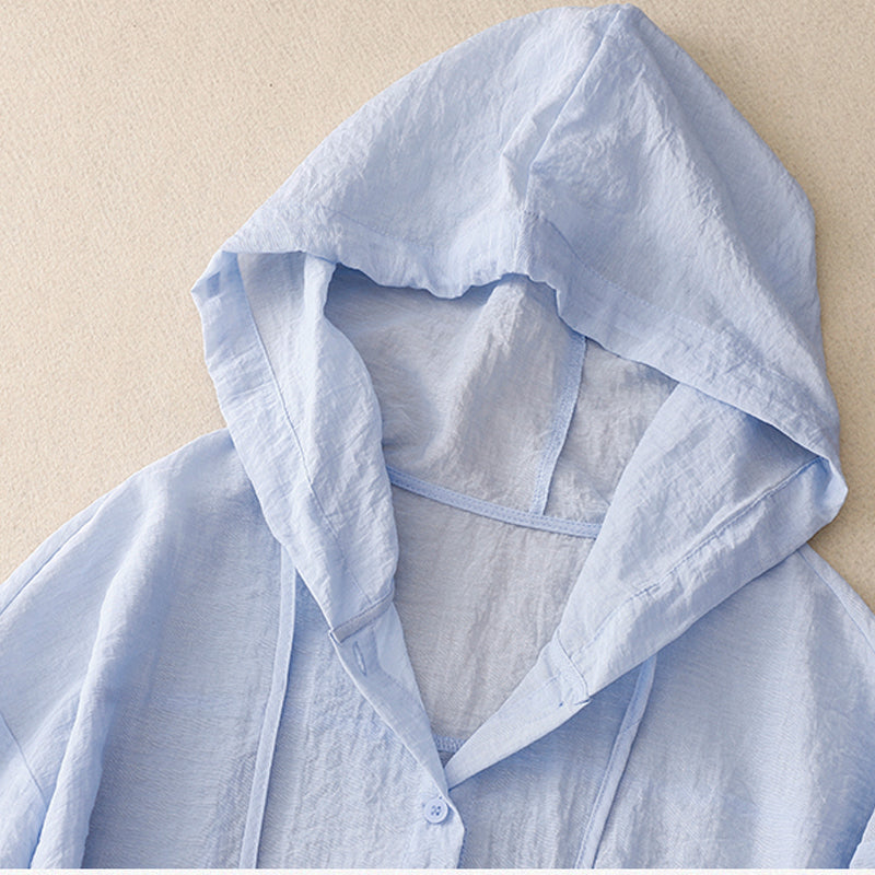 Blouse à capuche fluide pour femme | Virella