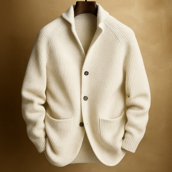 Gilet structuré à col châle et boutons pour homme | Milano