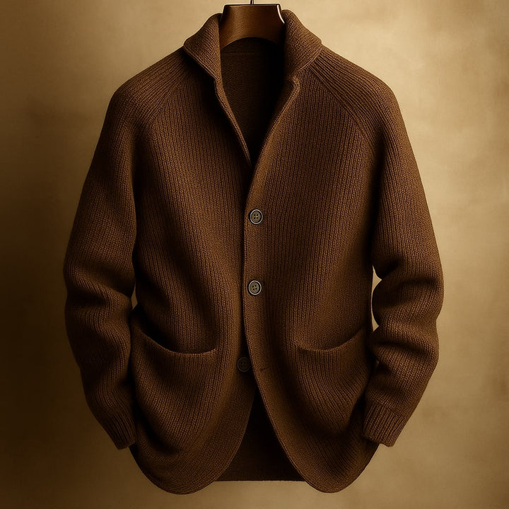 Gilet structuré à col châle et boutons pour homme | Milano