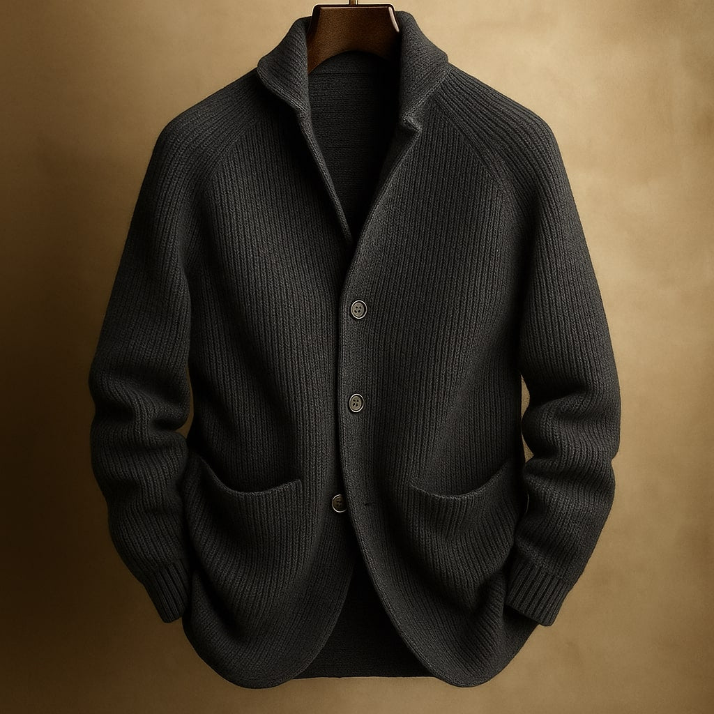 Gilet structuré à col châle et boutons pour homme | Milano