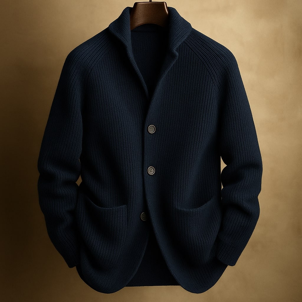 Gilet structuré à col châle et boutons pour homme | Milano