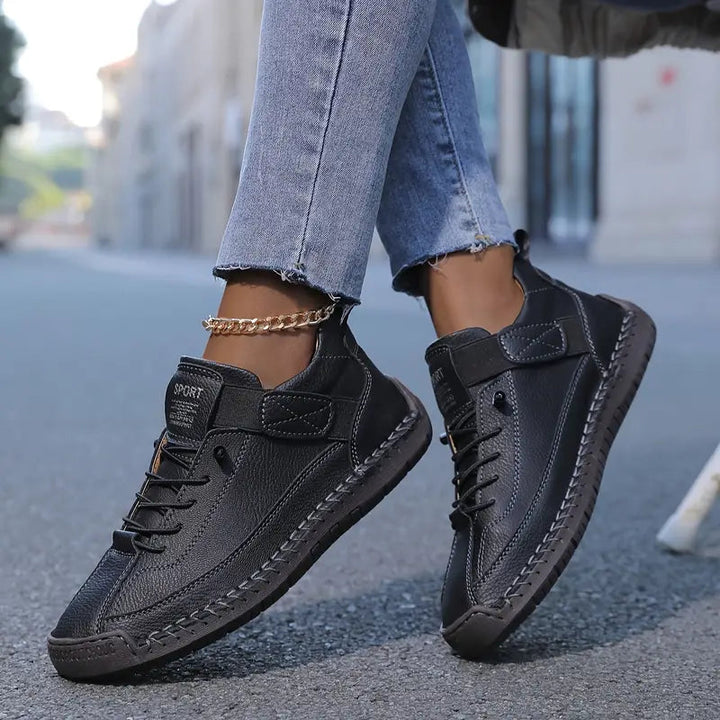 Baskets confort à lacets avec semelle amortissante pour femme | Léana
