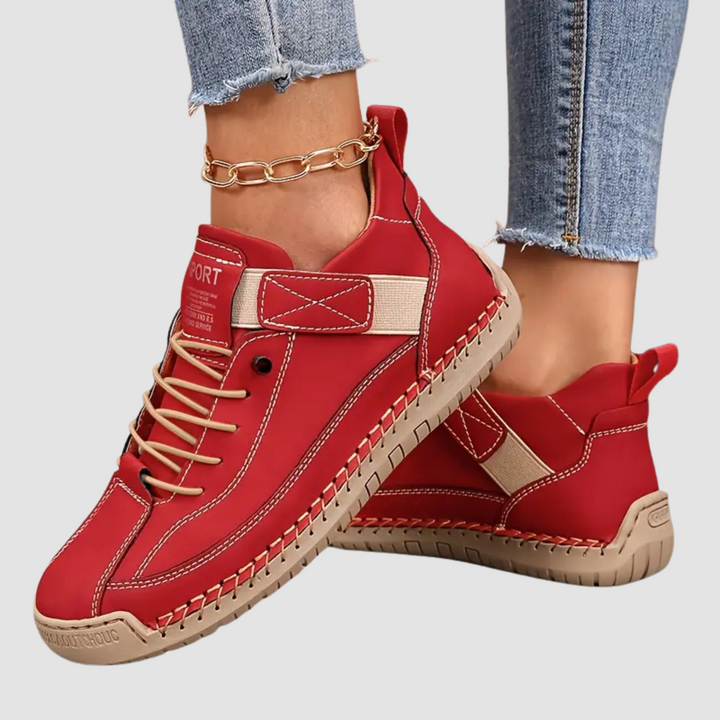 Baskets confort à lacets avec semelle amortissante pour femme | Léana