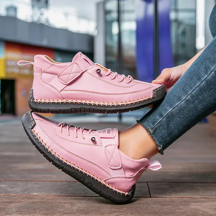 Baskets confort à lacets avec semelle amortissante pour femme | Léana