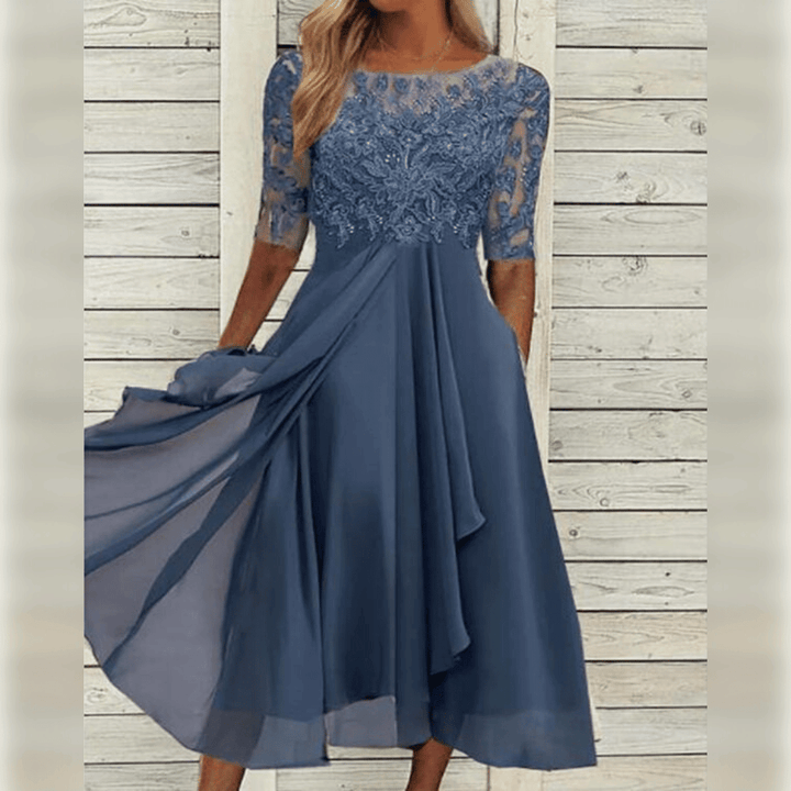 Robe longue chic fluide soirée