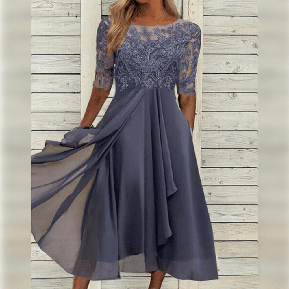 Robe longue chic fluide soirée