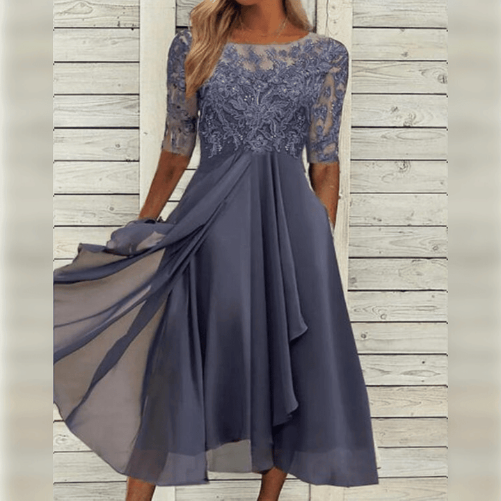 Robe longue chic fluide soirée