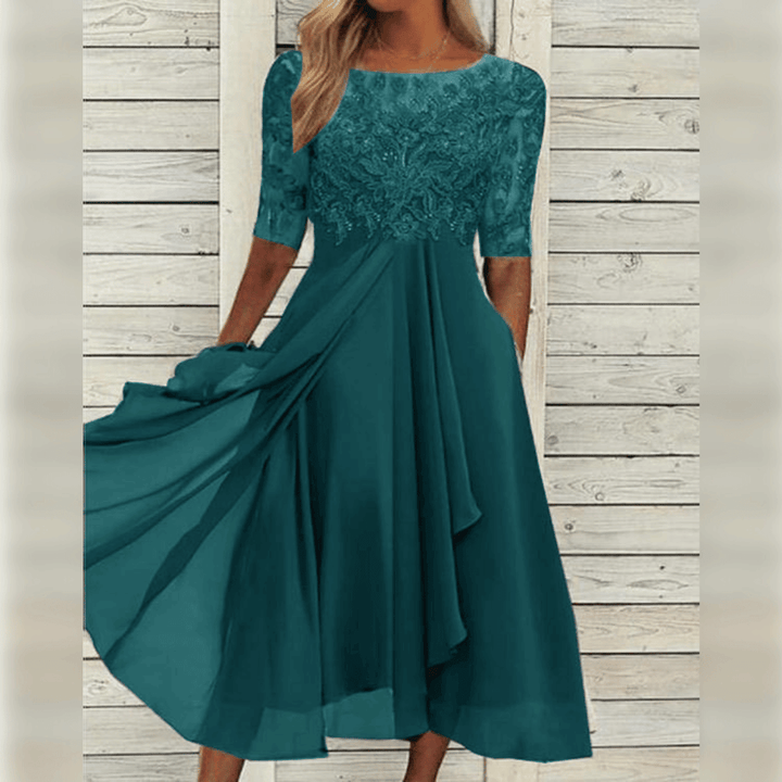 Robe longue chic fluide soirée