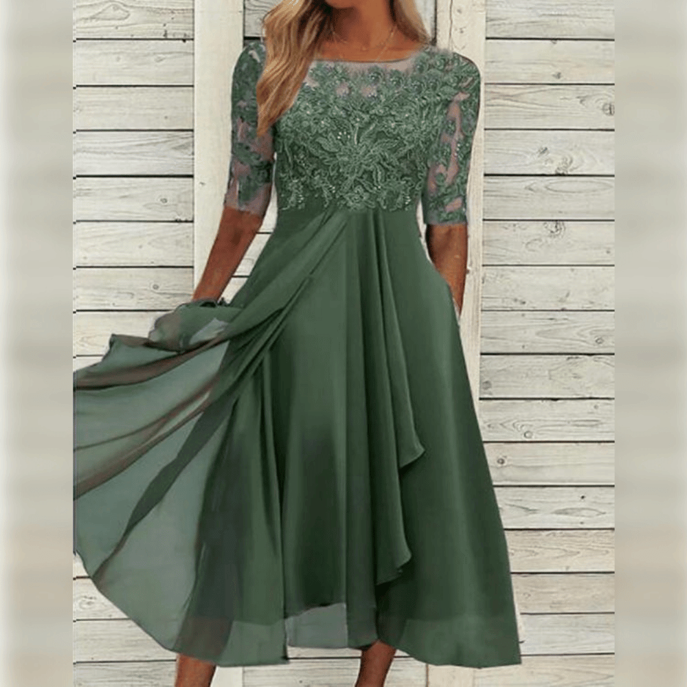Robe longue chic fluide soirée