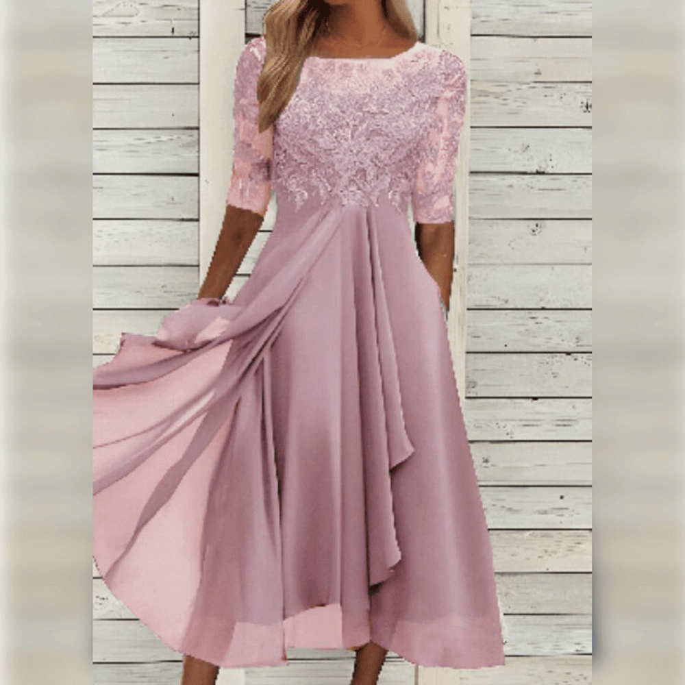 Robe longue chic fluide soirée