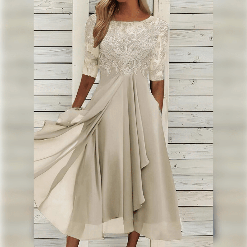 Robe longue chic fluide soirée