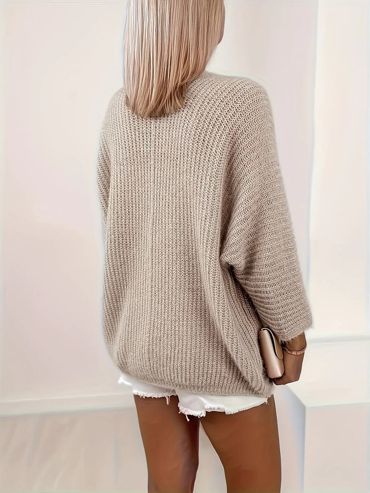 Amanda | Cardigan Oversize Ouvert Devant en Mélange de Mohair pour Femmes