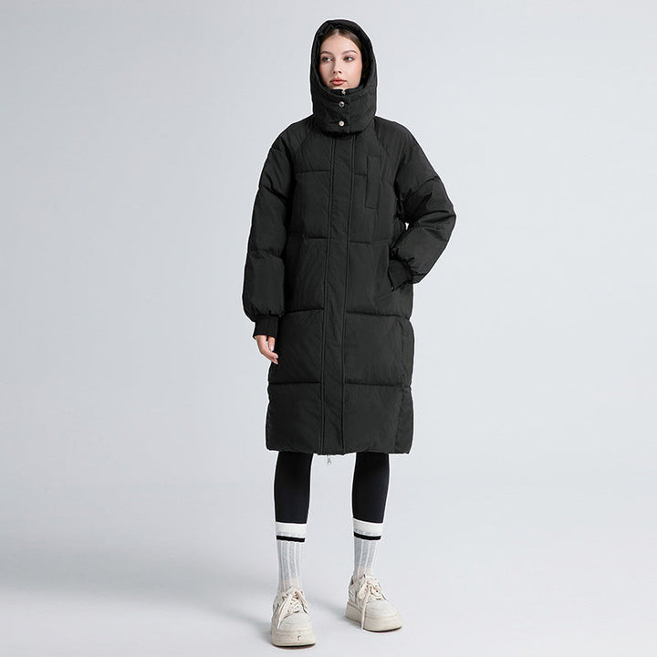 Manteau Long Matelassé À Capuche | Vaelina