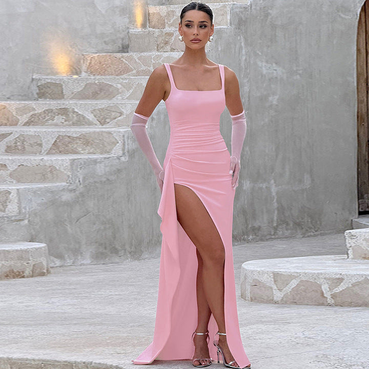 Robe Maxi Slip Sophistiquée avec Dos Nu | Gladys