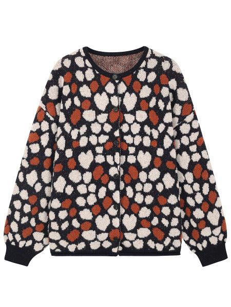Vionelle | Cardigan à Motif Cœurs avec Boutons pour Femme
