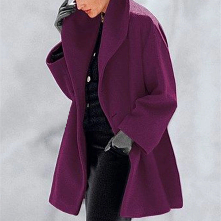 Celvara | Manteau Long Femme à Revers Décontractée