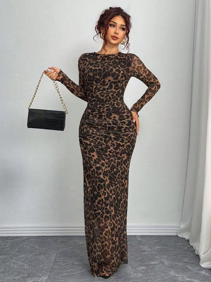 Robe Longue Ajustée Imprimée | Zelmira