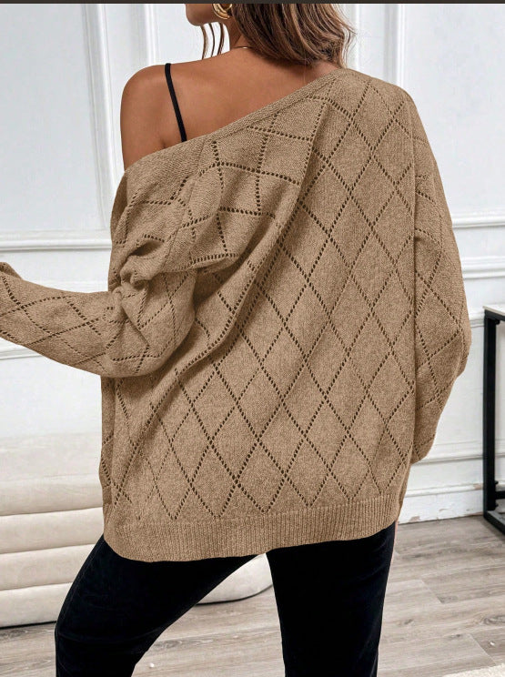 Crissa | Cardigan Tricoté Pointelle Ouvert pour Femmes