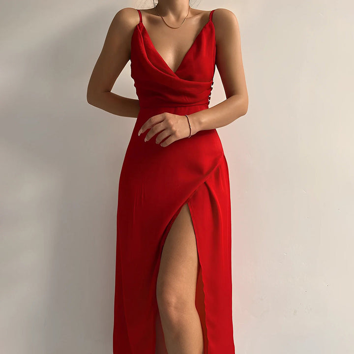 Robe longue fluide élégante pour femme