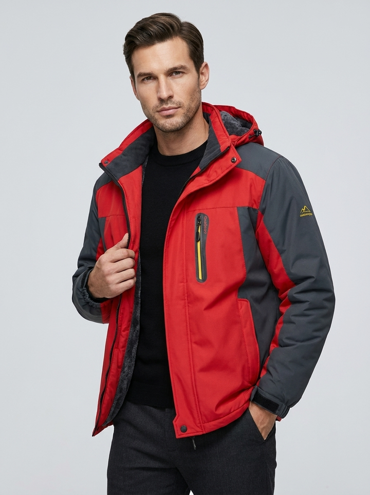 Corvin | Veste Doublée Polaire Imperméable avec Capuche
