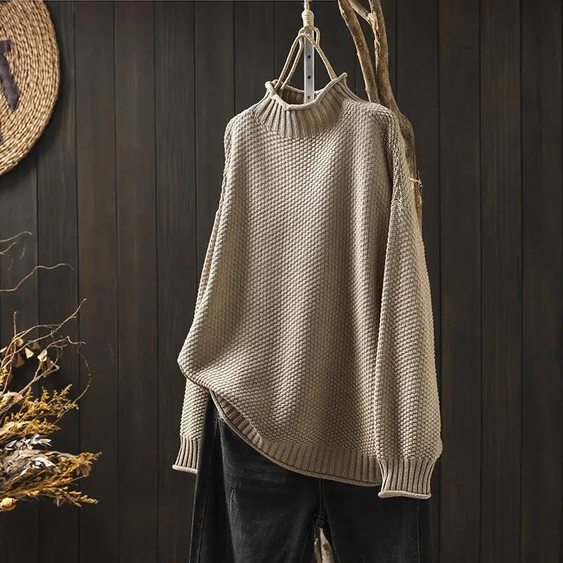Pull élégant à col rond pour femme | Amelora