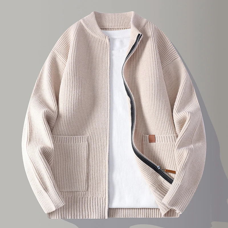 Veste texturée zippée pour homme | Navero