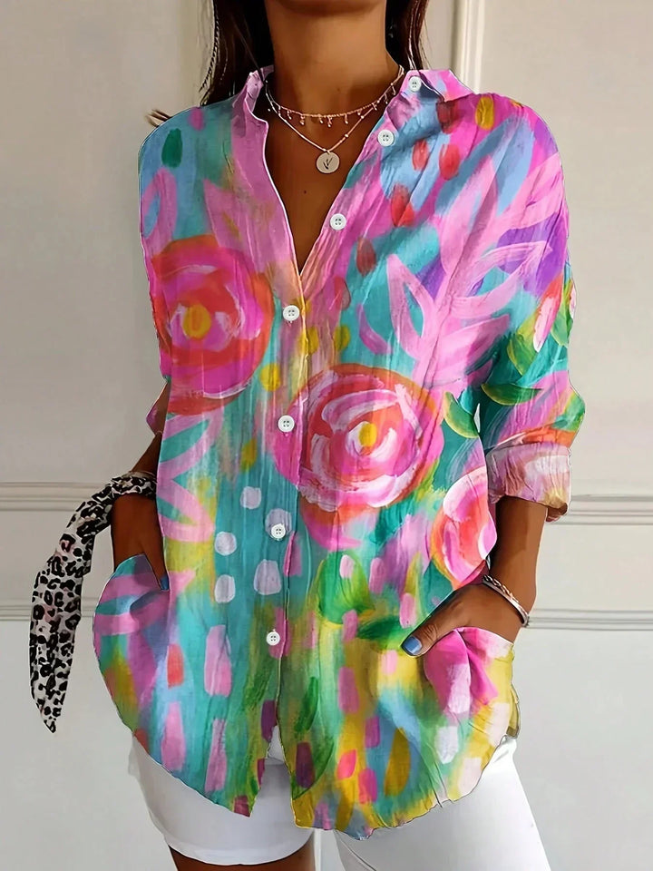 Chemisier à motifs colorés pour femme | Alméa