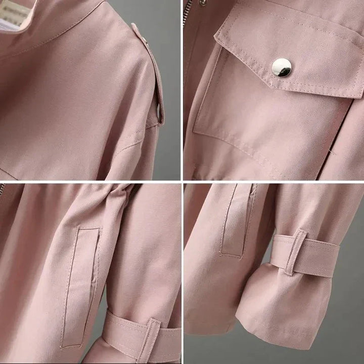 Veste longue structurée avec ceinture pour femme | Élene