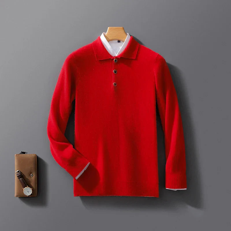 Pull polo élégant à col boutonné pour homme | Arnold