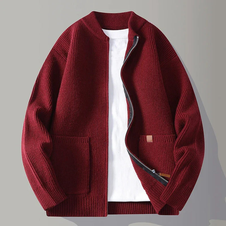 Veste texturée zippée pour homme | Navero