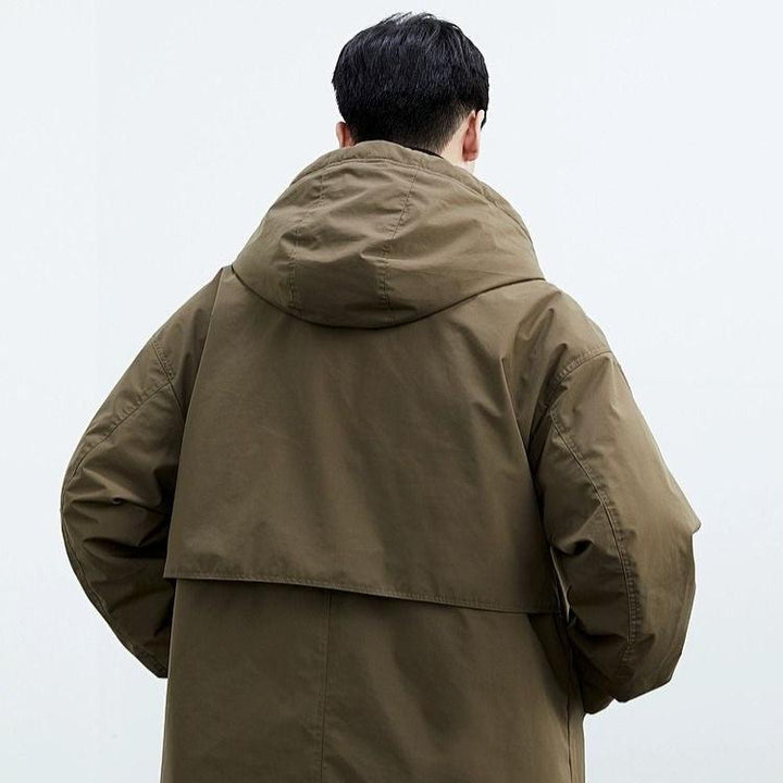 Manteau long à capuche pour homme | Brenton