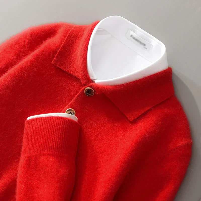 Pull polo élégant à col boutonné pour homme | Arnold