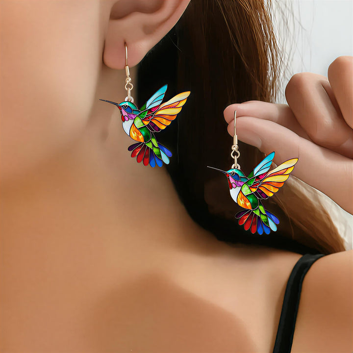 Boucles d’oreilles Colibri avec collier assorti | Liora