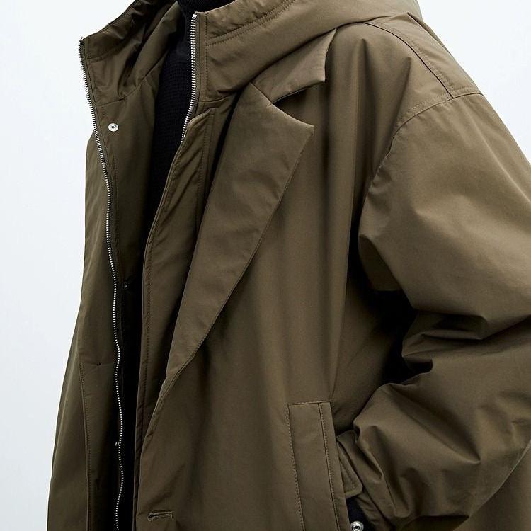 Manteau long à capuche pour homme | Brenton