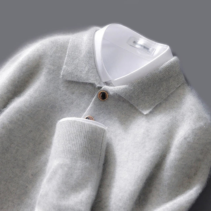 Pull polo élégant à col boutonné pour homme | Arnold