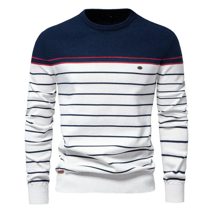 Pull rayé élégant pour homme | Marvion