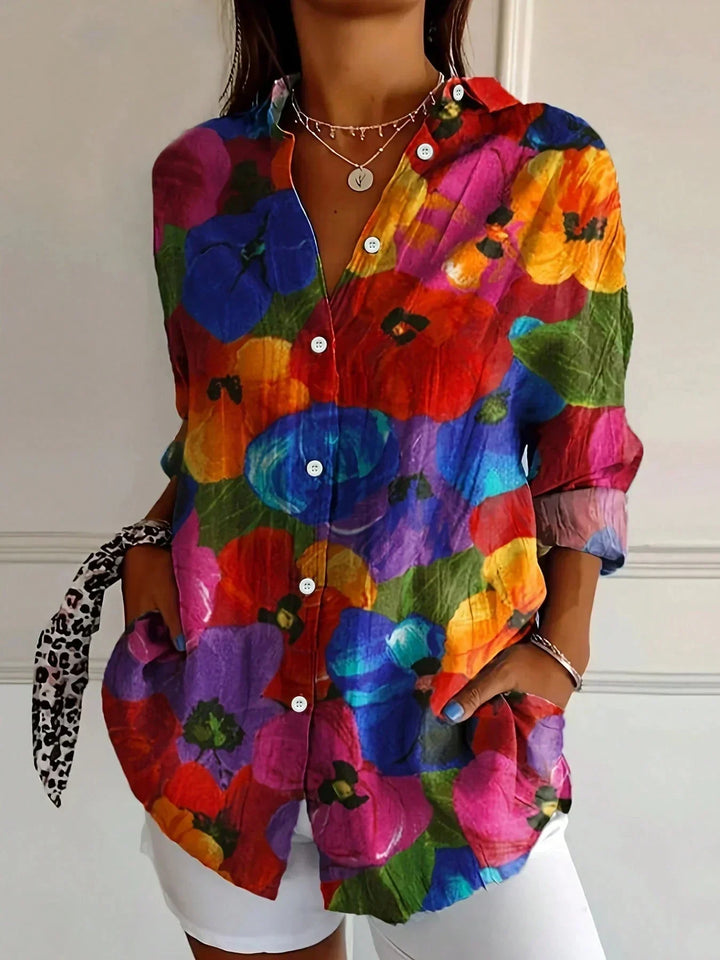 Chemisier à motifs colorés pour femme | Alméa