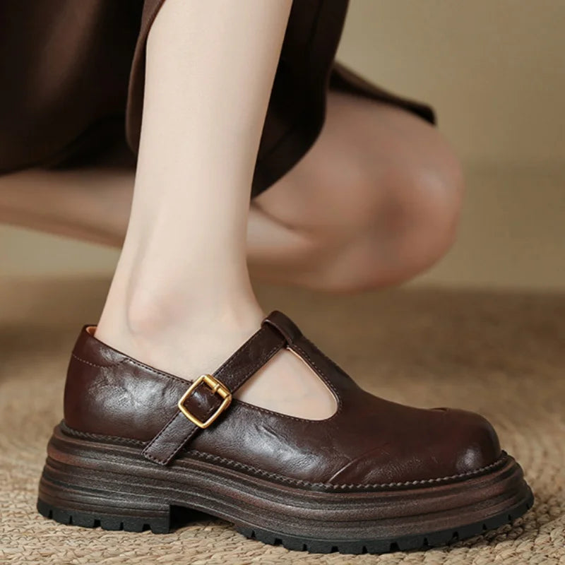 Ballerines Mary Jane T-bar Pour Femme | Farisse