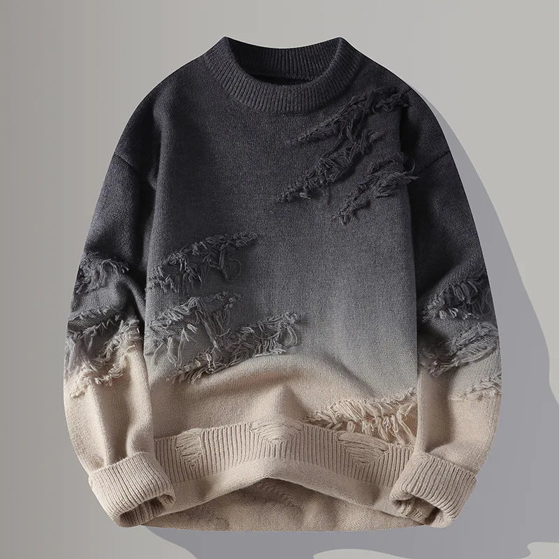 Pull dégradé effet usé pour homme | John