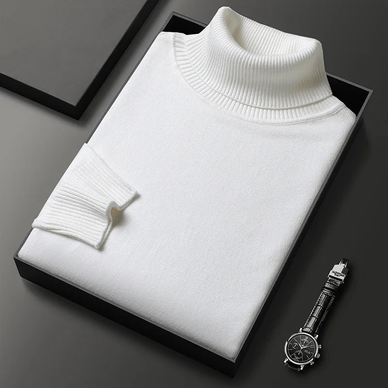 Pull col roulé élégant pour homme | Corvielle
