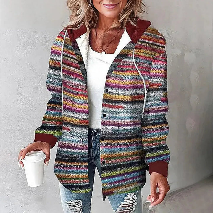 Rosalind | Veste Chemise à Carreaux avec Capuche