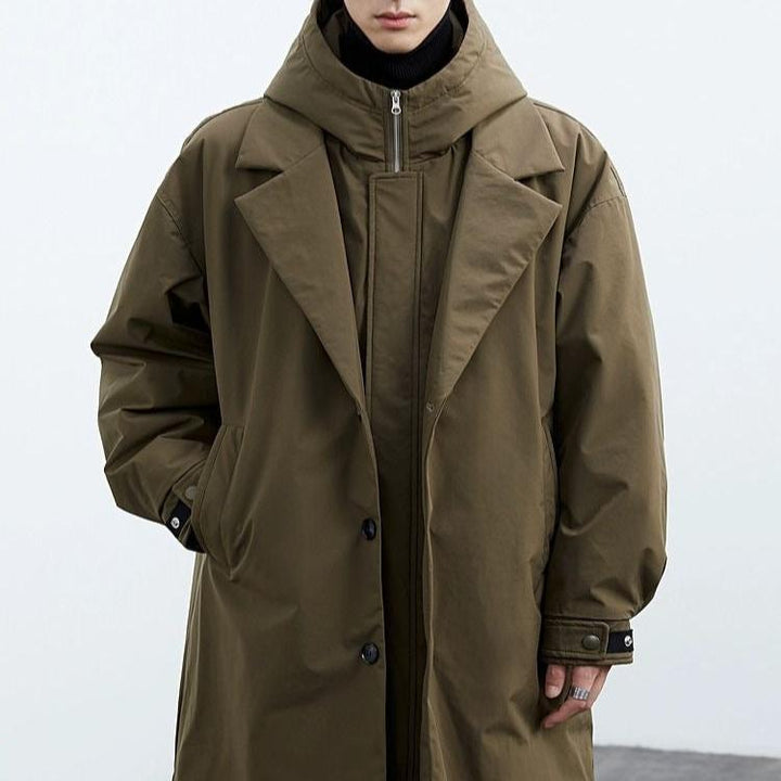 Manteau long à capuche pour homme | Brenton