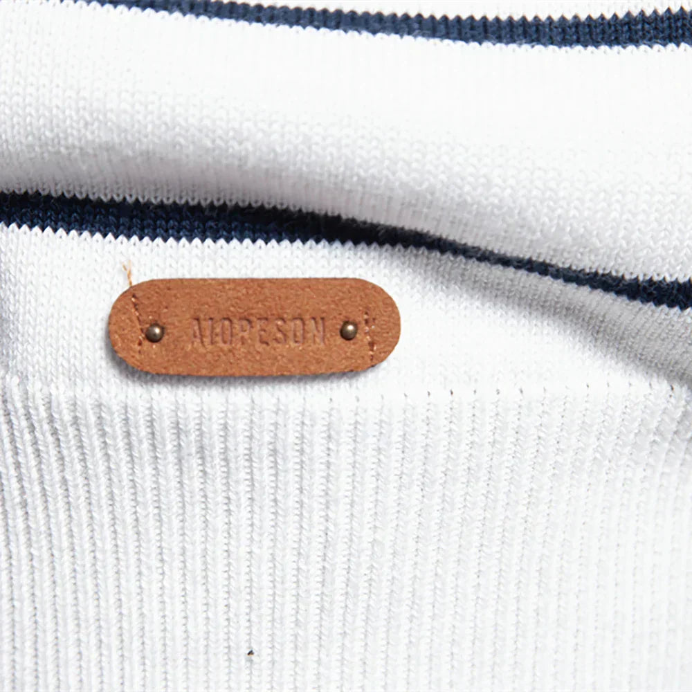 Pull Rayé Marin Pour Homme | Adrien