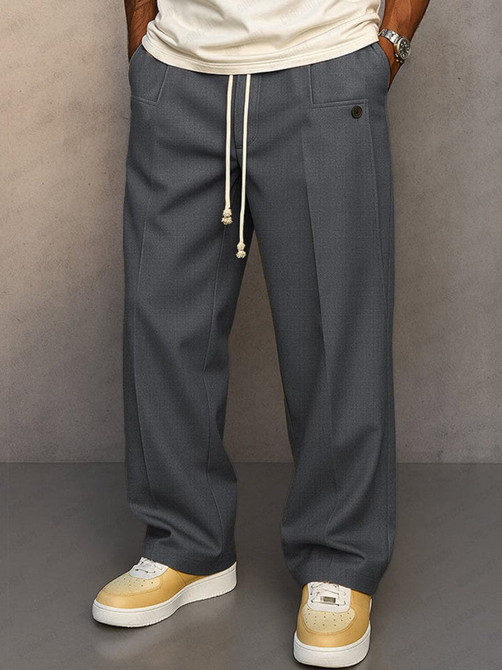Pantalon décontracté à taille élastique pour homme | Maxton