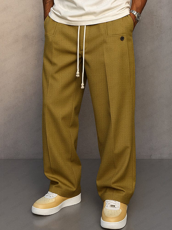Pantalon décontracté à taille élastique pour homme | Maxton