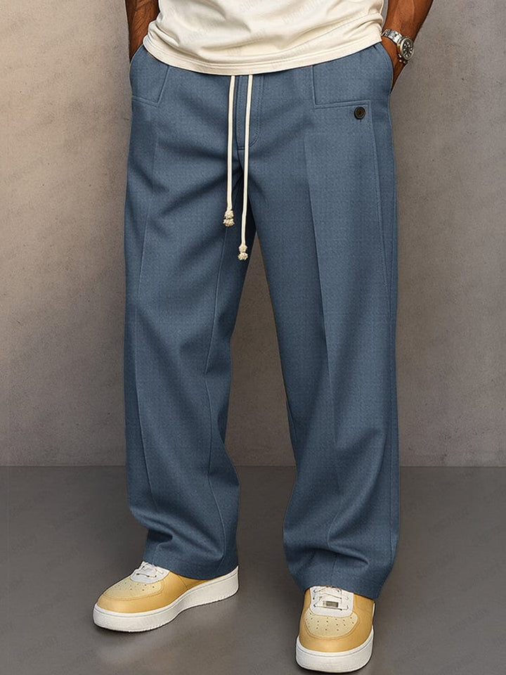 Pantalon décontracté à taille élastique pour homme | Maxton